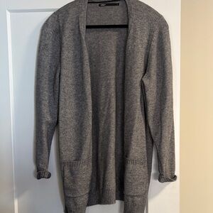 Only Gray Open-Front Cardigan
